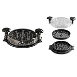 Kitchen Gadgets 2025 - Trituradora de pollo grande con bandeja, herramienta rota de pechuga de pollo, Twister de 10 pulgadas, trituradora de carne antideslizante para pechuga de pollo, sin BPA