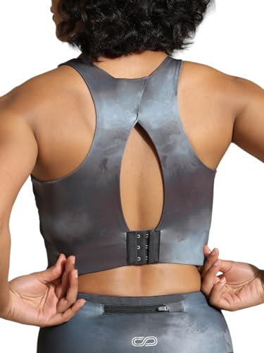 Image of Silvertraq High Impact Action Bra with Clasp Acid wash