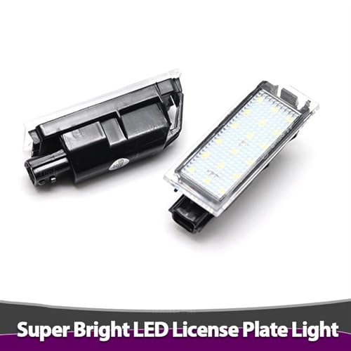 Evite multas con luces matrícula LED 6000K para Clio Laguna y Twingo 4