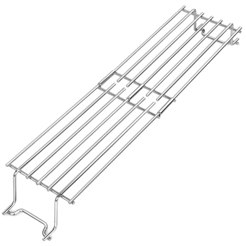 Warming Rack for Weber Spirit I II 200 Series 69866 Replacement Part GS4 E210 S210 E220 S220 Gas Grills with Front-mounted Control Panels (2013+) 67026 Stainless Steel Grill Upper Rack BBQ Accessory