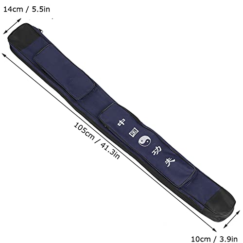 Bolsa de transporte de espada Taichi, bolsa de lona de camada única para espada durável para artes m
