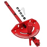 JCFANTS Table Saw Miter Gauge, Works w/Table Saws, Router Table, Band Saw (Red)