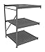 Tennsco EB-1-3072M-MGY Electronic Workbench with Stringer and Outlet Panel, Hard Wood Top, 72" Width, 30" Length, 33 2" Height, 2000 lbs. Load Capacity, Medium Grey