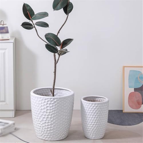 Pots de jardin grand pot de fleurs en céramique avec drainage intérieur - 7