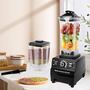 Professionele Blender-Smoothiemaker 5500 W, 10 Snelheidsinstellingen, 6 Roestvrijstalen Messen, Beschermbeker Voor Het Maken Van Milkshakes En Smoothies