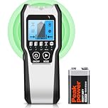 FOLAI TH550 Stud Finder Wall Scanner - 5 in 1 Stud Detector Detector Beam Finders Wall Detector Sensor Center Finding with LCD Display for Wood AC Wire Metal Studs Cable Joist Detection