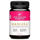 New Zealand Honey Co. Miel de Manuka MGO 829+ / UMF 20+ - 500g Tamaño Familiar - Origen Nueva Zelanda con Enzimas y Pólenes Naturales - Miel Monofloral Certificada UMF