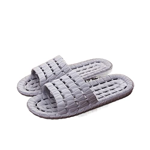 WaLdor Zapatillas de tiburón Zapatillas de casa, Zapatillas con Fugas de Agua de baño, Sandalias de baño Huecas de Fondo Suave for Hombres y Mujeres Sandalias de Verano (Color : Grijs, Size : 40-41)