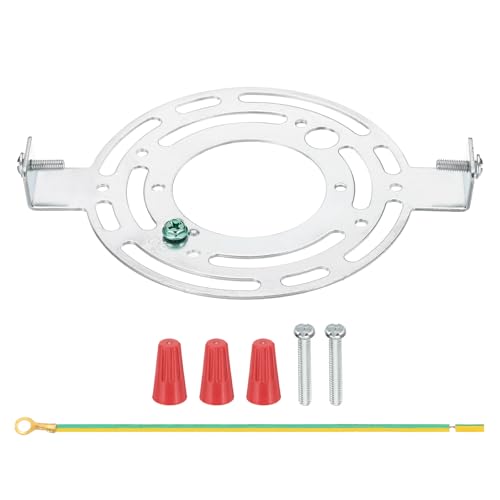 PATIKIL 135mm (5.3") Universal Light Fixture Mounting Bracket Kit, Light Crossbar Round Ceiling Plate with Screw for Wall Lights Ceiling Lighting Pendant Chandelier