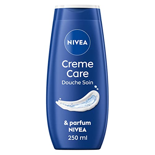 NIVEA Crème de douche Soin (1 x 250 ml), enrichie à l’Huile de pépin de Raison & Amande douce, Soin corps hydratant qui nettoie respecte et renforce le...