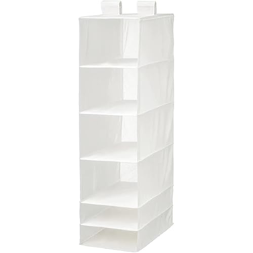 SKUBB Organizer with 6 Compartments, White 13 ¾x17 ¾x49 ¼ Inches Fits Pax Wardrobe Frames, 22⅞ Inches Deep