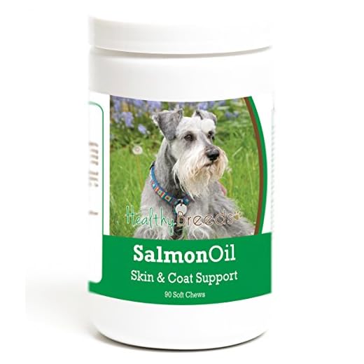 Healthy Breeds Miniature Schnauzer Salmon Oil Soft Chews 90 Count