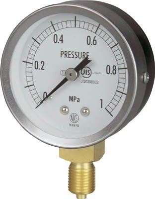 ����v��(Nagano instrument) JIS�ėp�`���͌vA�g(�X�g���[�g) ���̓����W(MPa):0.0�`0.40 GS50-121-0.4MP