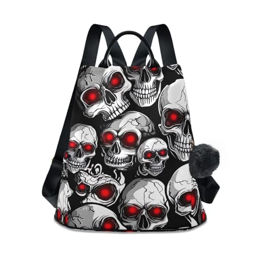 Sac à dos femme à motif squelette confortable pour soulager le dos avec style