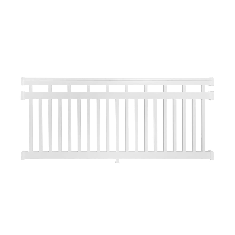 Weatherables Cheshire Porch and Deck Railing Kit – Vinyl Railing Kit for Decks, Porches, Balconies, and More, Versatile Outdoor Railing (White, 42" X