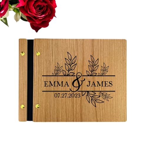 Wooden Wedding Guest Book - Wedding Guest Book - Wood Guest Book - Guest Book - Photobooth Guestbook - Personalized Photo Album - Wedding Album