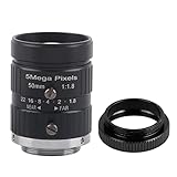 5MP CS - Mount Lens 50mm F1.8 Manual C Mount CCTV Camera Lens - High Definition 5MP, Low Distortion, Compatible with Analog DVR and IP Cameras