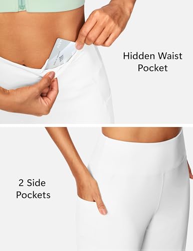 Image of ISEEGZ 15 inch / 18 inch / 21 inch / 25 inch Capri Pants for Women High Waist with Pockets Women's Capris Workout Yoga Pants Loose Straight Leg