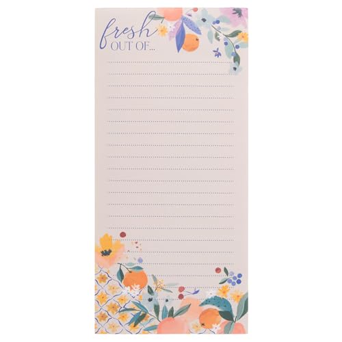 Image of Karma, Large Magnetic Notepads, Notepads for Grocery List, Shopping List, To-Do List, Reminders, Strong Magnetic Back, Memo Notepad 100 Sheets Per Pad, Cute Colorful Designs - Fruit