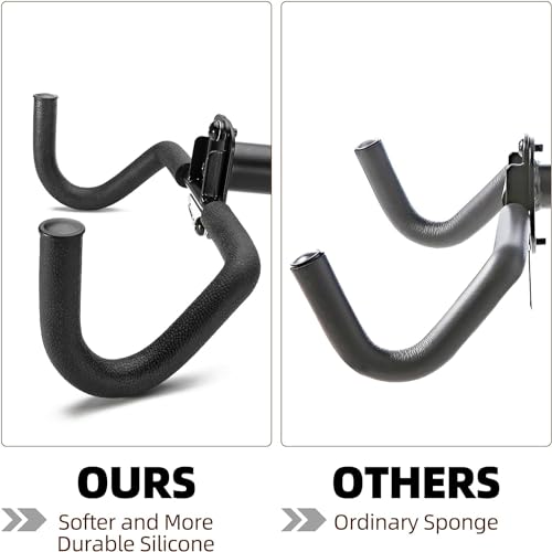 ROCKBROS Fahrrad Wandhalterung 90° klappbare Fahrradhalter Wandabstand Fahrradständer Fahrradaufhänger mit Helmhake 30 kg Tragen MTB Rennrad