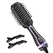 Hair Dryer Brush, Abody One-Step Hair Dryer & Volumizer with Negative Ionic, Ceramic Coating, 4 IN 1 Hot Air Brush for Drying, Styling, Straightening and Curling, Leakproof Plug