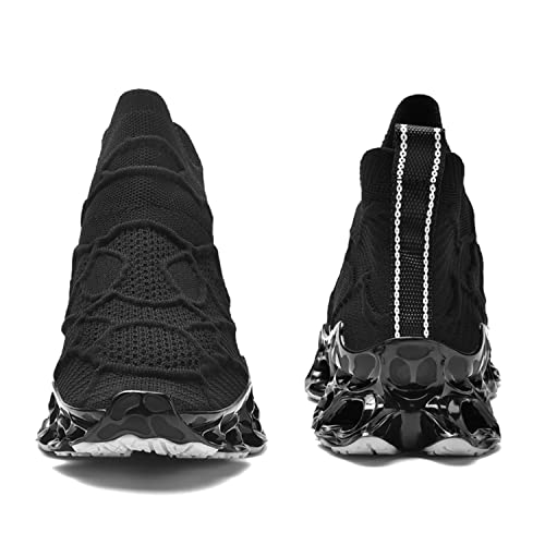 Image of Poramea Mens Slip on Loafers Walking Tennis Shoes Laceless Running Blade Sneakers Mesh Trail Jogging Casual Athletic