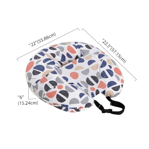 Image of Wakefit Feeding Pillow for New Born Baby | 3 Months Warranty | 5 in 1 Nursing Pillow with Belt and Hoop for Breastfeeding with Cotton Removable Cover | Bekky