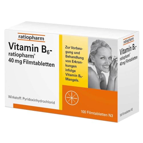 Vitamin B6 ratiopharm 40 mg Filmtabletten, 100 St