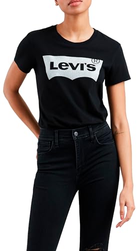Levi's Damen The Perfect Tee T-Shirt,Holiday Tee Black,XL