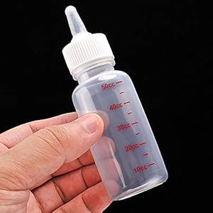 Pet Feeding Bottle and Replacement Mini Nipples with Syringes