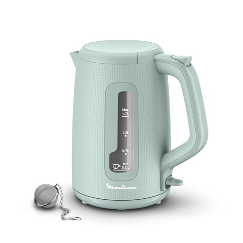 Moulinex Bouilloire électrique, 1.7 L, Ebullition rapide, Arrêt automatique, Indicateur 1 tasse,...