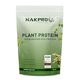 NAKPRO NUTRITION Plant Protein Powder (Pea & Brown Rice Protein), Vanilla - 500g 0.5kg