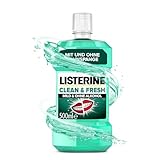 LISTERINE Clean und Fresh 500 ml, antibakterielle Mundspülung mit ätherischen...