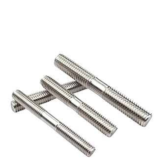 Double End Threaded Stud Screw Bolts, 304 A2 Stainless Steel Double End ...