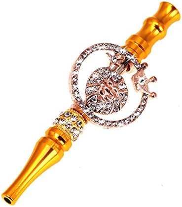 12 Constellation Decoration, Blunt Holder for Smoking Weed, Shisha Hookah Tips Disposable, Diamond Hookah Hose Set,Cigarette Holder 4.2 Inches,LEO