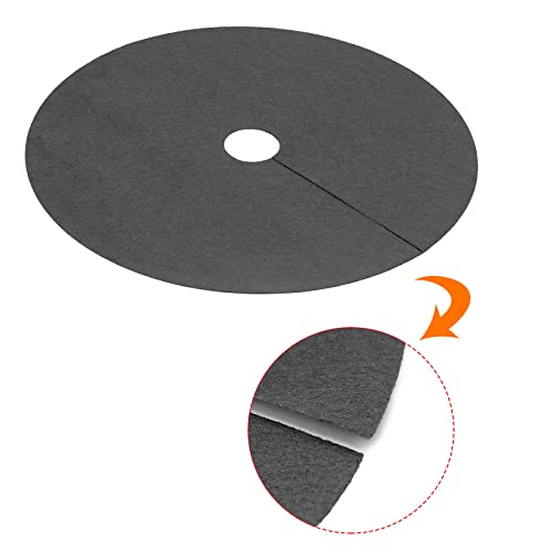 MECCANIXITY Tree Mulch Ring 24.4" Nonwoven Tree Protector Mat Plant Cover for Weed Control Round Weed Barrier Black 8 Pack by MECCANIXITY - Used condition - Image 4