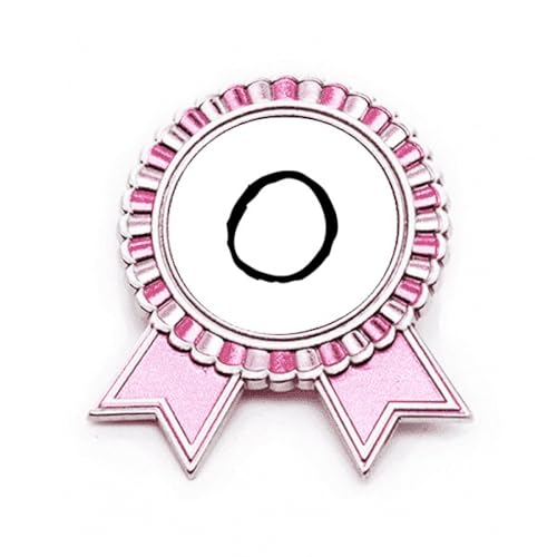 Broche rose alphabet grec ocorn noir pour sublimer vos tenues de soirée