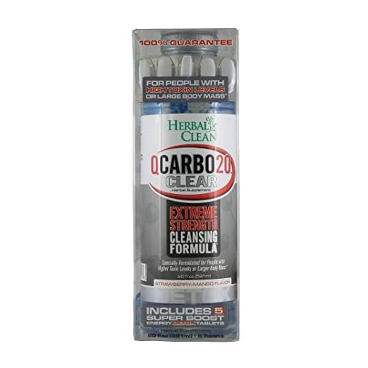 Herbal Clean Same-Day Premium Detox Drink, Cran-Raspberry Flavor, 20 Fl Oz, and Tablets, 5 Count