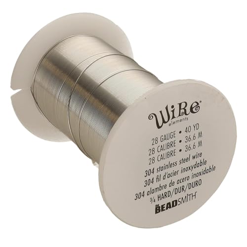 Fil en acier inoxydable 304 calibre 28 bobine 40m pour sculpture jardinage et travaux manuels