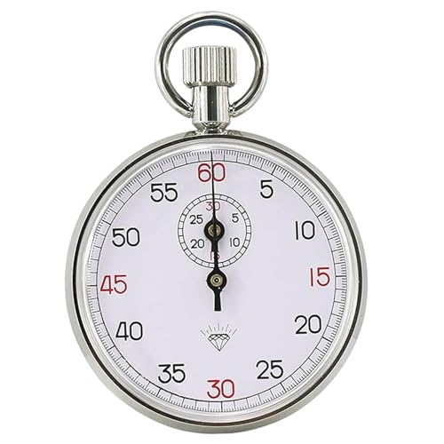 Chronomètre analogique des années 60 en acier inoxydable portable