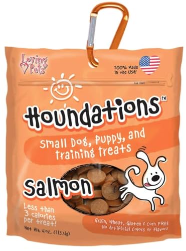 Loving Pets Houndations Salmon Training Treats Salmon Dog Treat, 4 Oz/One Size