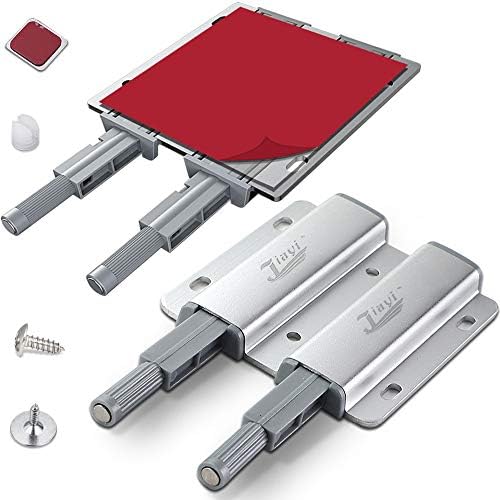 Push Latch Heavy Duty Jiayi 4 Pack Double Push to Open Door Latch Touch Latches Kitchen