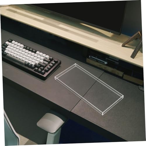 Cubierta transparente de acrílico para teclado portátil y protector antipolvo de sobremesa 6