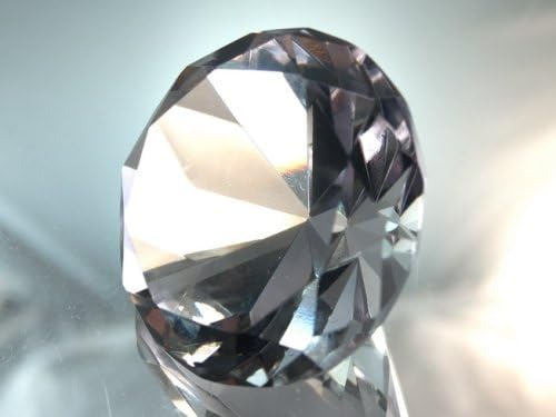 Tripact 60mm Original Clear Crystal Diamond Jewel Crystal Paperweight 2.25 Inch