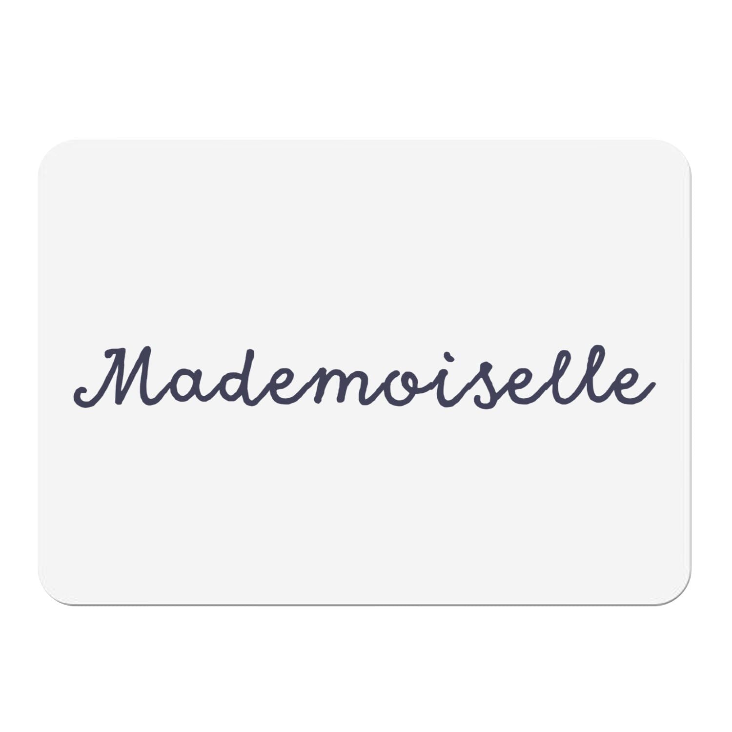 Sets de table en liège blanc Mademoiselle 4 pièces 39,5x28,5 cm