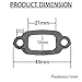 FLMLF Gasket for Exhaust Pipe Fit 23CC 26CC 29CC 30.5CC 32CC 35CC 36CC 1/5 RC Car Engine for 1/5 RC HPI Baja 5B 5T 5SC Redcat HSP FG Buggy (5Pcs)