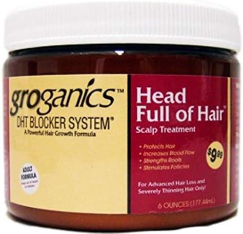 Groganics Head Full of Hair, 6 oz (Pack of 12)