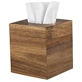 Taille parfaite : mesurant 14 x 14 x 15 cm, la boîte à mouchoirs en bois s'adapte à la plupart des boîtes à mouchoirs carrées standard, offrant un ajustement parfait et sécurisé sans glisser ni glisser.