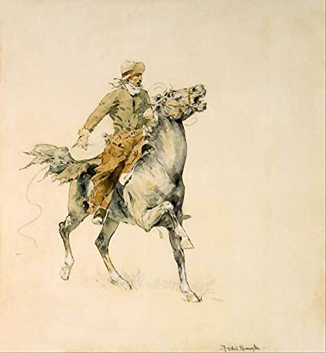 Amazon｜カウボーイの: Frederic Remington : Circa 1895 : Art Print