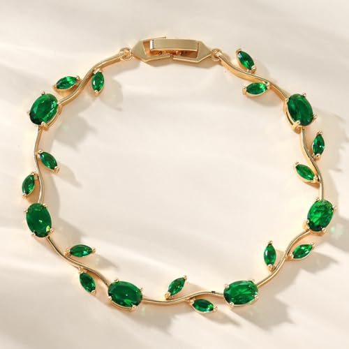 Image of Shining Diva Fashion Tulip Bracelet for Women, Floral Crystal, Anti Tarnish Jewellery Stylish Bracelet Gifts for Girls